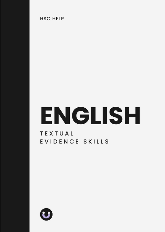 Textual Evidence Skills Guide - HSC English Study Booklet (Digital PDF)