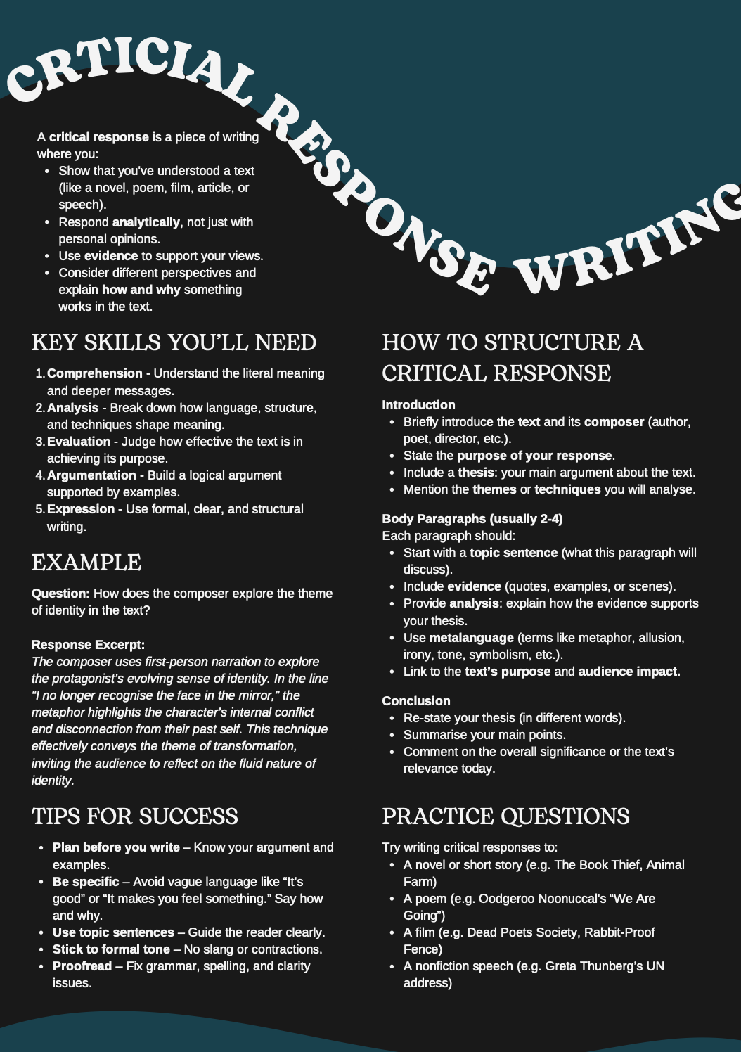 Writing Development - HSC English Skills Booklet (Digital PDF)